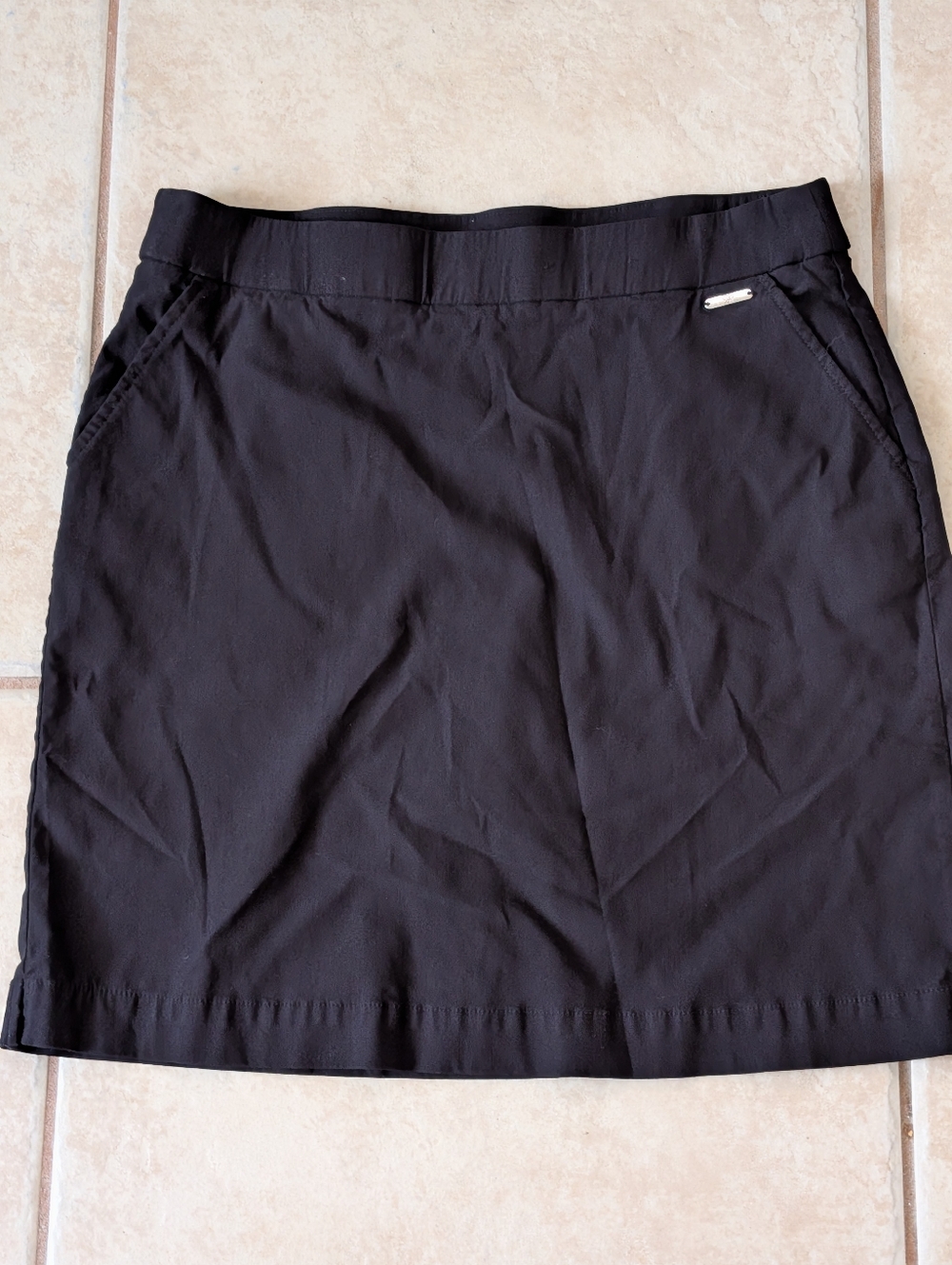 Rafaela Black Athletic Skort Size Size Small